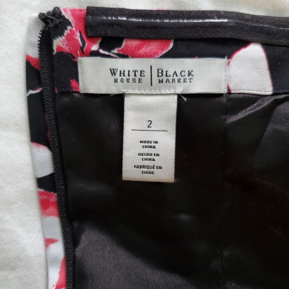 WHBM Strapless Bustier Floral Top Size 2 - Picture 7 of 13